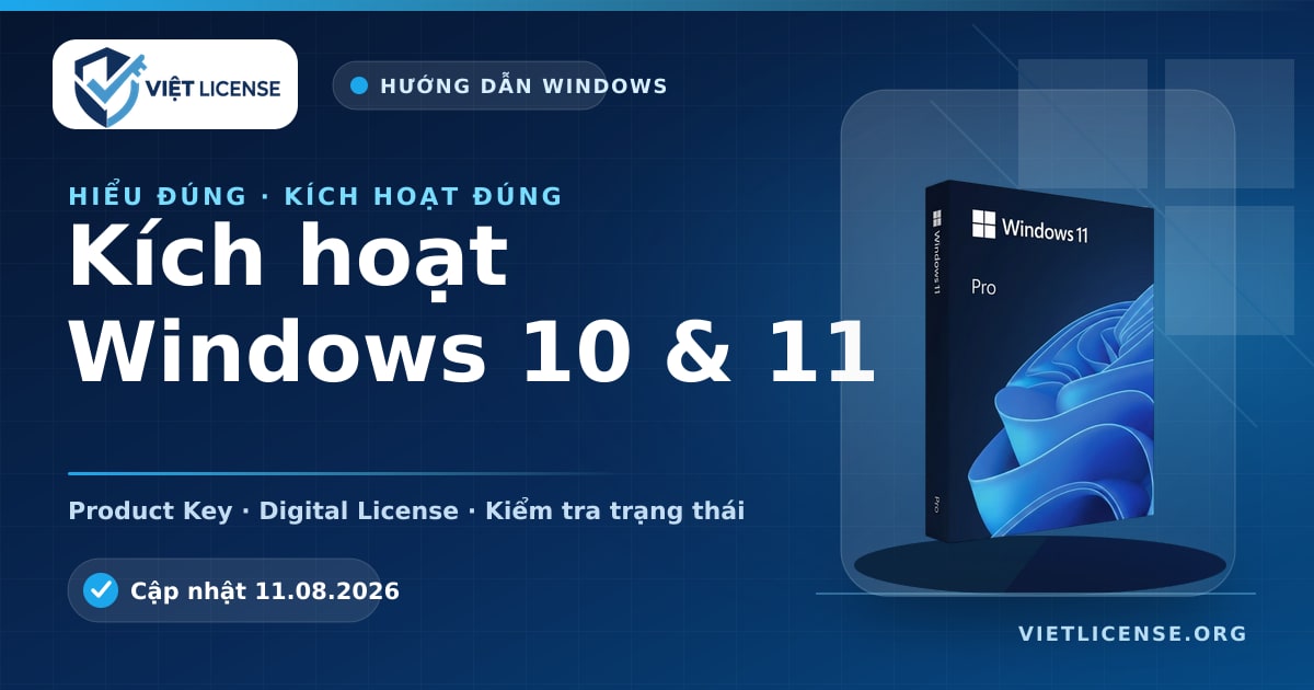 Hướng dẫn kích hoạt Windows 10 và Windows 11